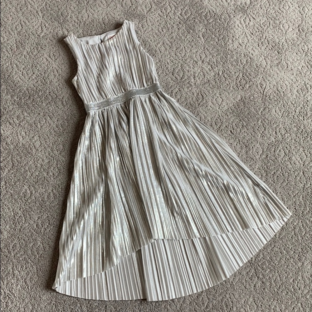 Girls silver dress